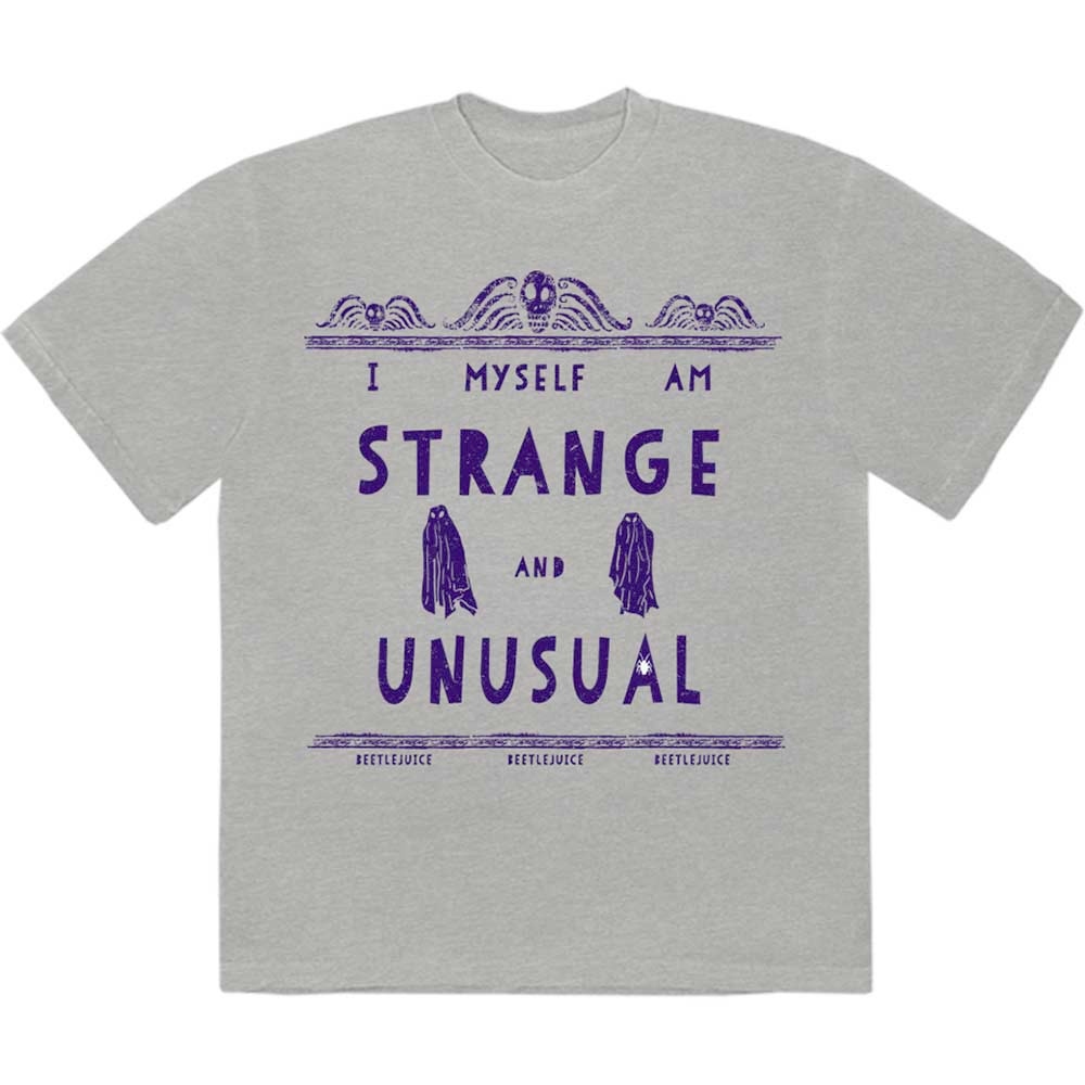 Beetlejuice - Strange & Unusual Tshirt Homme - Gris